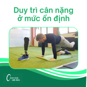 Duy trì cân nặng ổn định (Không tăng cân hay giảm cân quá nhiều)